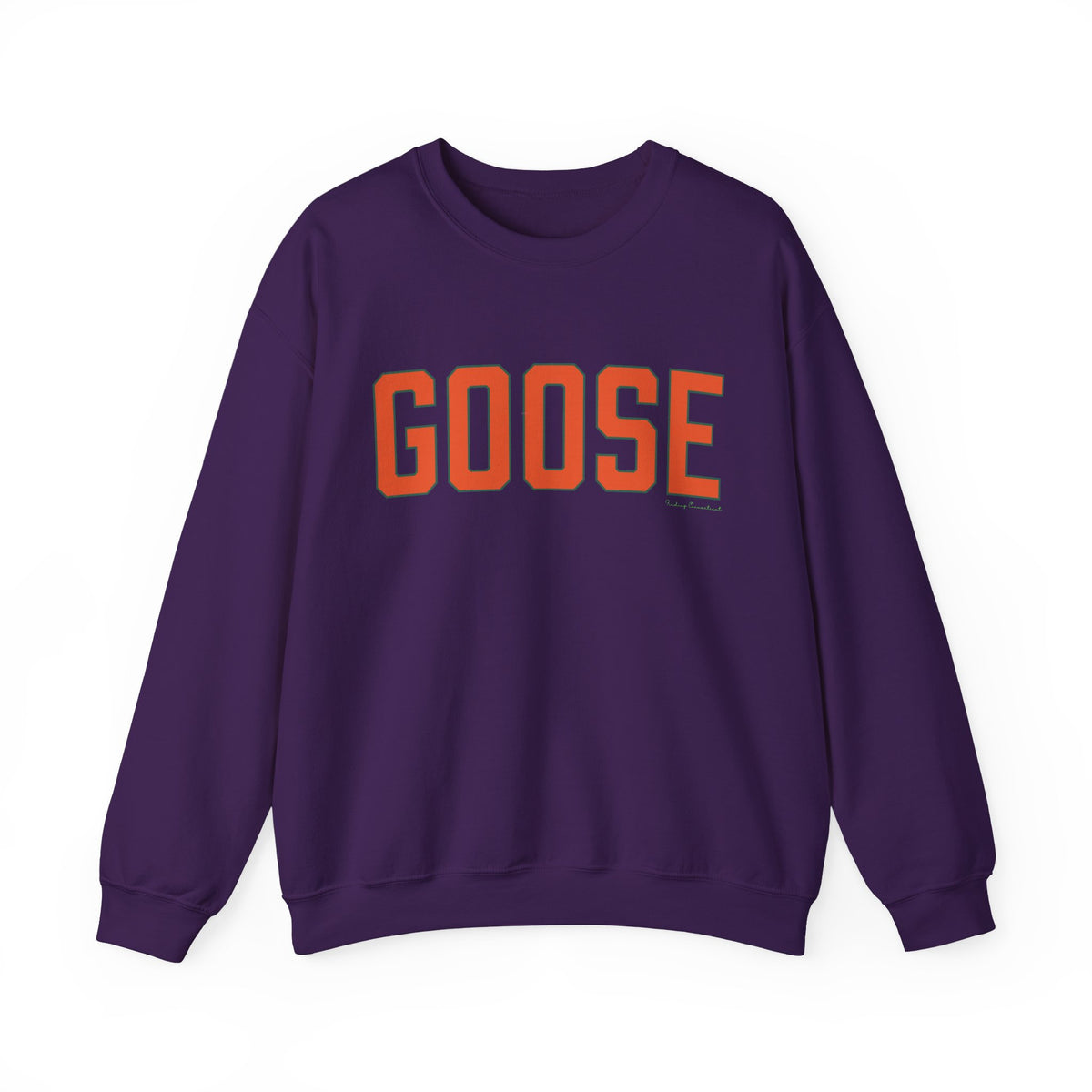 Goose Zip Code Orange & Green Unisex Heavy Blend™ Crewneck Sweatshirt