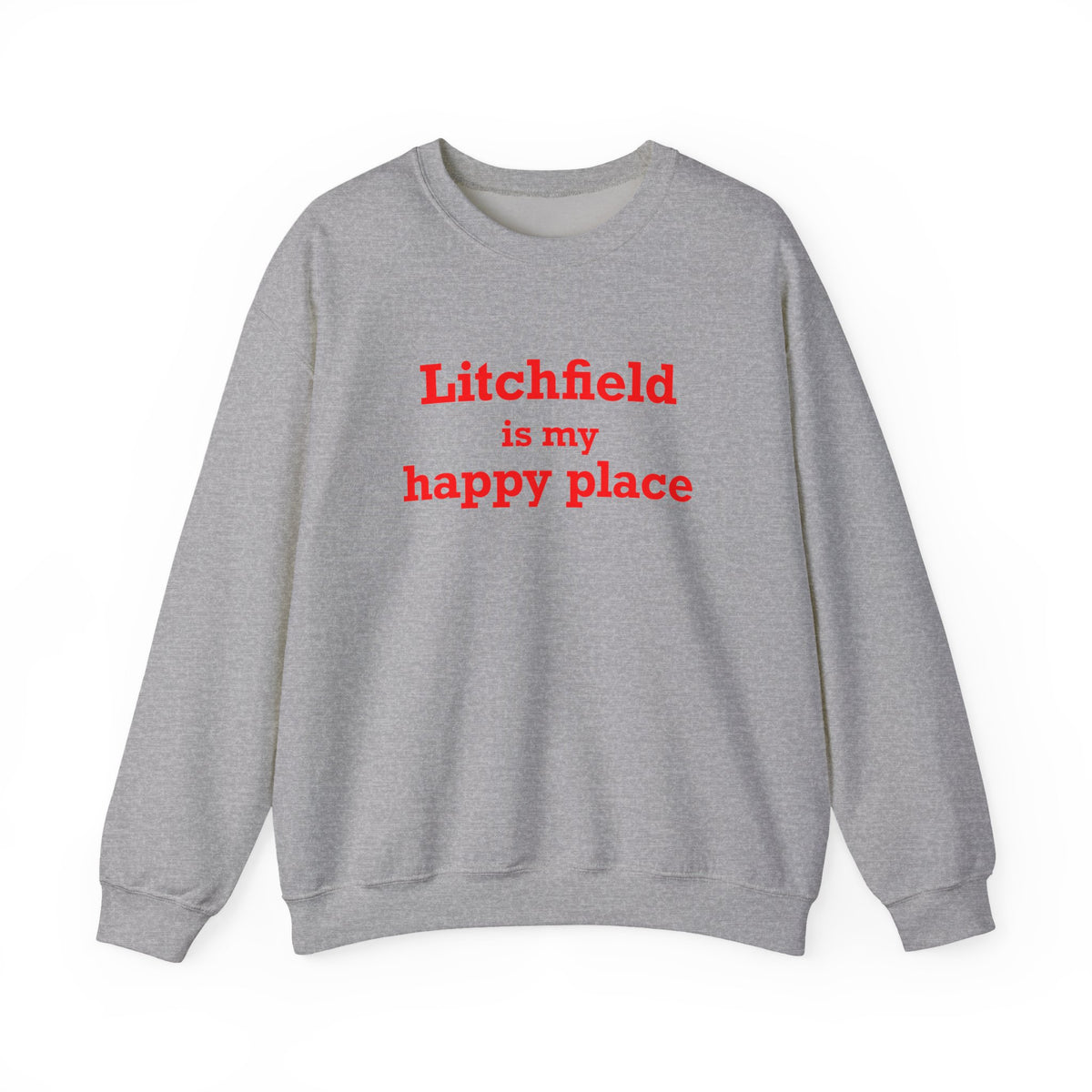 Litchfield Is My Happy Place Unisex Heavy Blend™ Crewneck Sweatshirt