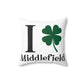 I Clover Middlefield Spun Polyester Square Pillow
