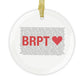 Bridgeport Love Glass Ornaments