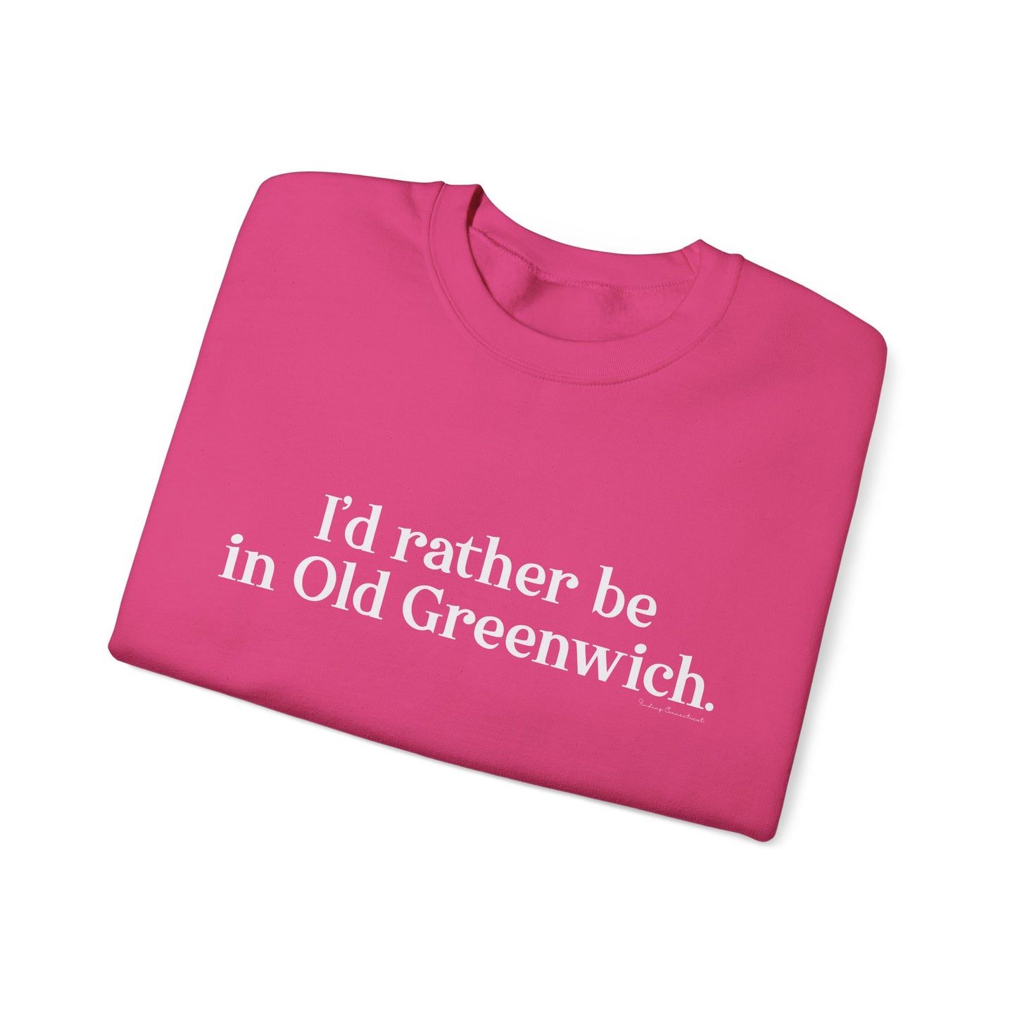 I’d rather be in Old Greenwich Unisex Heavy Blend™ Crewneck Sweatshirt