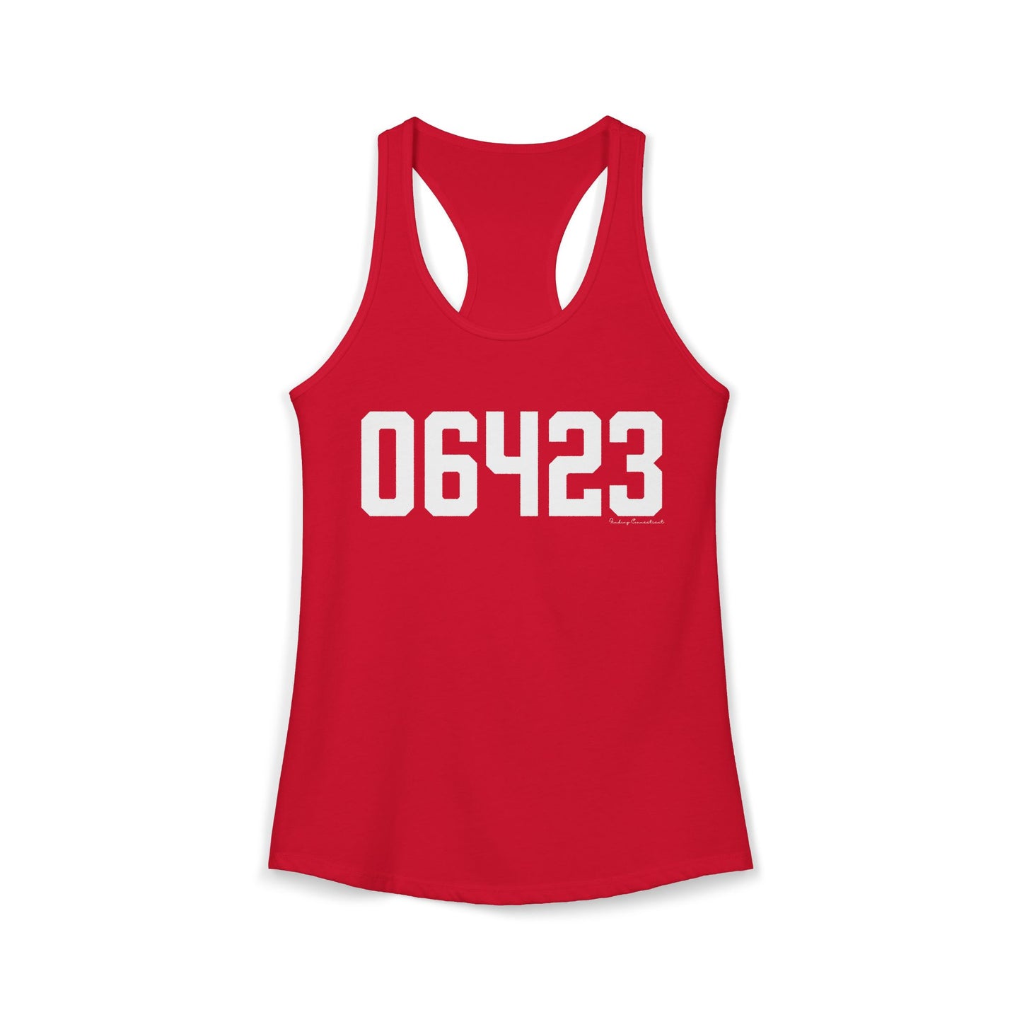 06423 East Haddam CT Zip Code Women's Ideal Racerback Tank Top