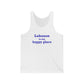 Lebanon is My Happy Place Unisex Jersey Tank Top