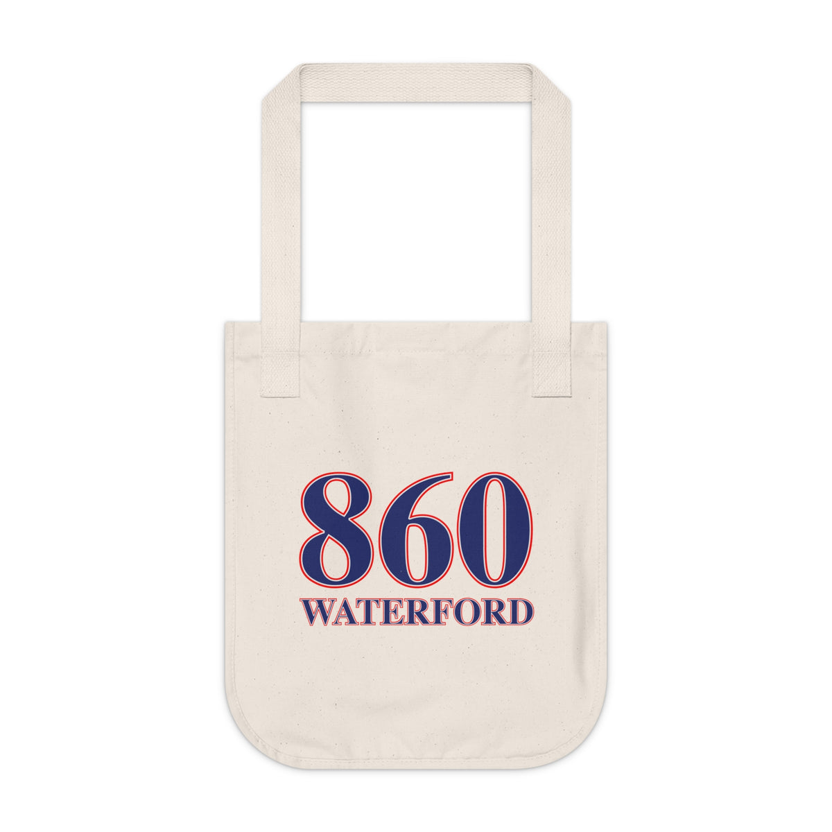 860 Waterford Red, White & Blue Organic Canvas Tote Bag