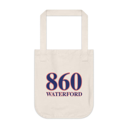 860 Waterford Red, White & Blue Organic Canvas Tote Bag
