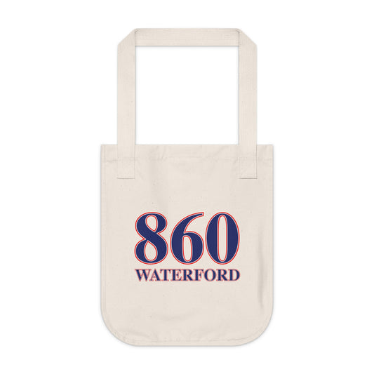 860 Waterford Red, White & Blue Organic Canvas Tote Bag