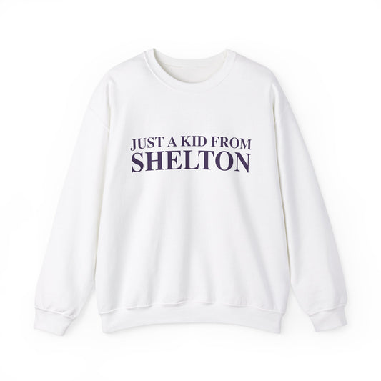 Just a kid from Shelton Unisex Heavy Blend™ Crewneck Sweatshirt