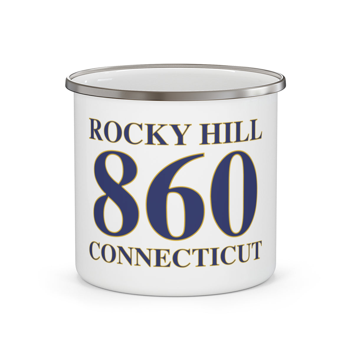 Rocky Hill 860 Connecticut Enamel Camping Mug