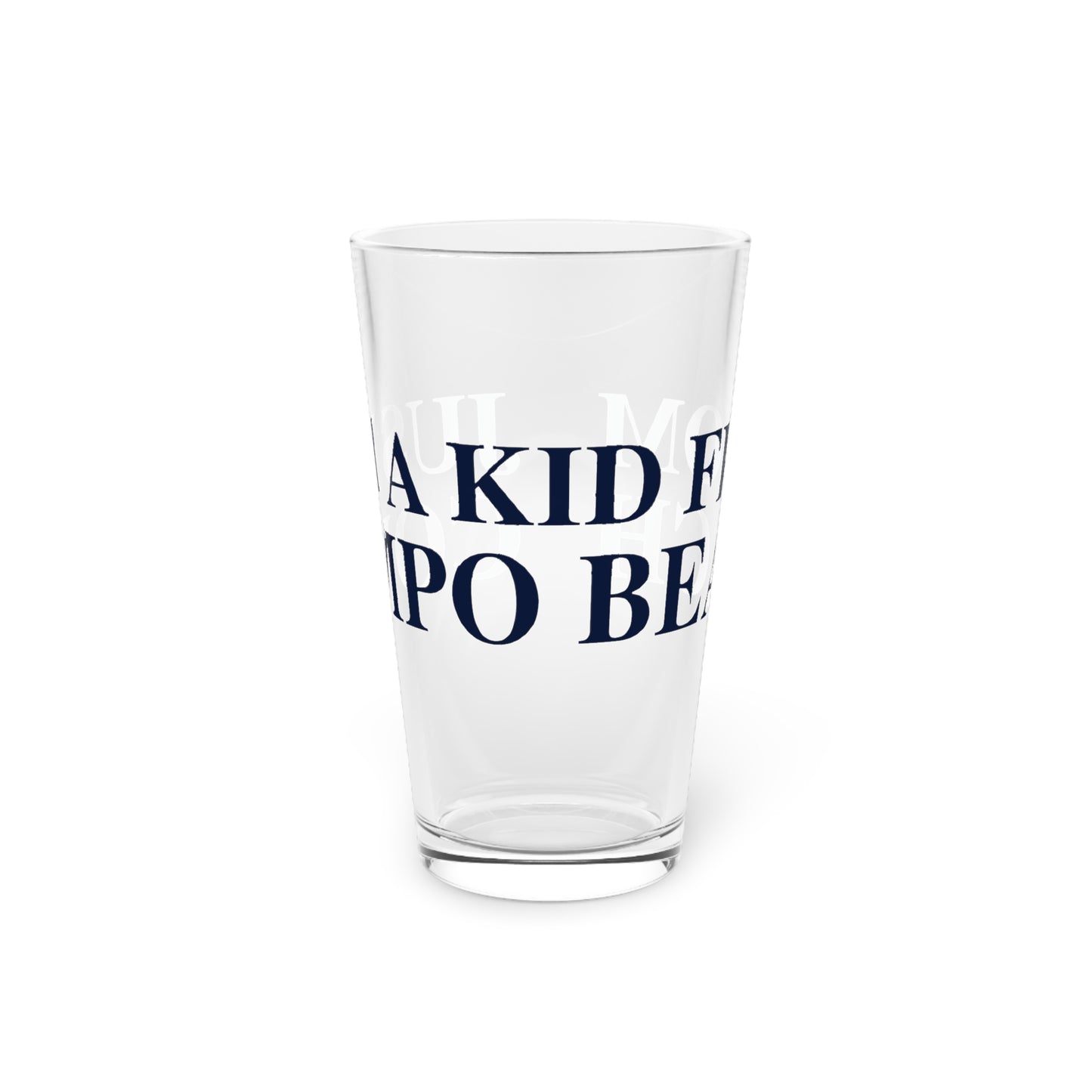 Just a kid from Compo Beach Pint Glass, 16oz
