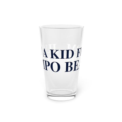 Just a kid from Compo Beach Pint Glass, 16oz
