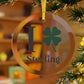 I Clover Sterling Glass Ornaments