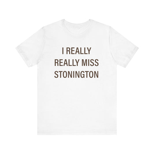 I Really Really Miss Stonington Unisex Jersey Short Sleeve T-Shirt