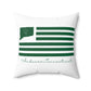 Andover Connecticut St. Patrick’s Day Flag  Spun Polyester Square Pillow
