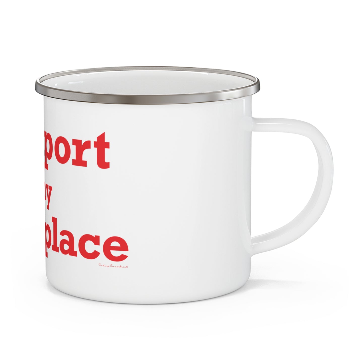 Southport is My Happy Place Enamel Camping Mug
