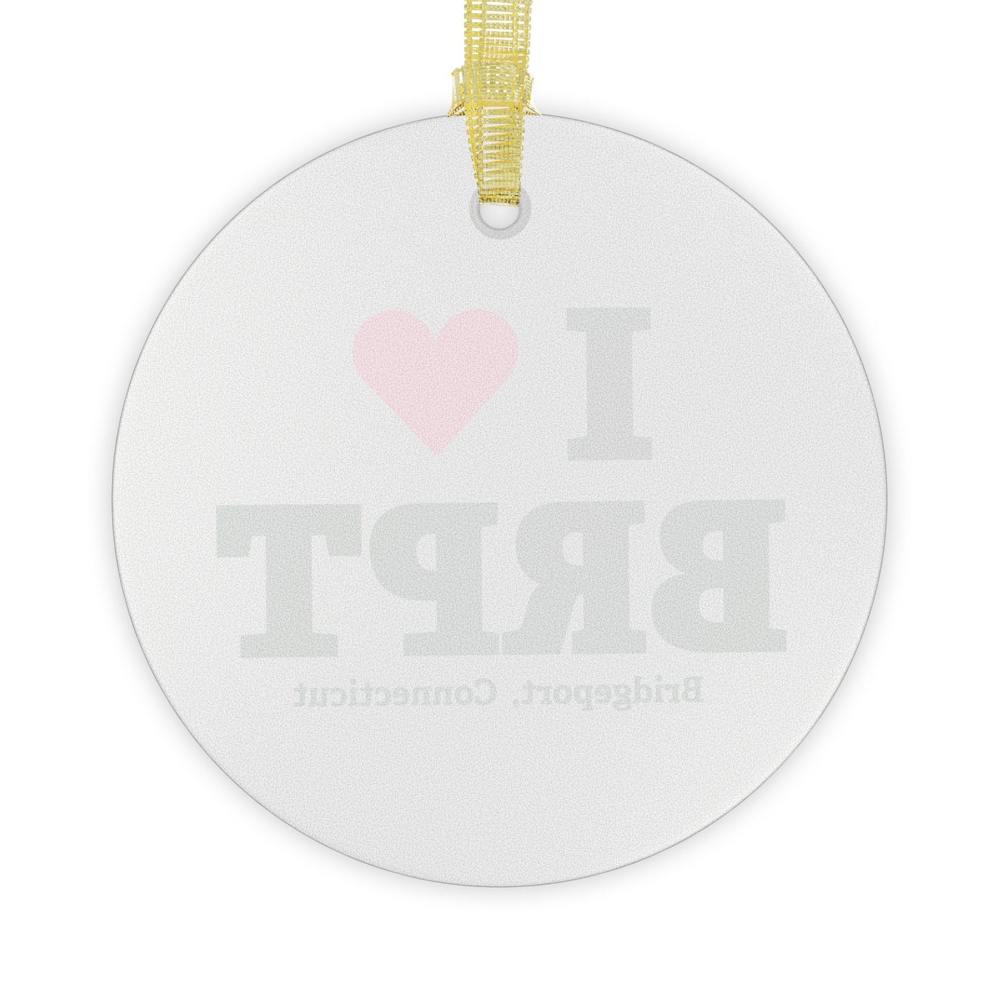 I Heart BRPT Glass Ornaments