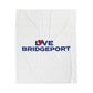 Love Bridgeport Velveteen Plush Blanket