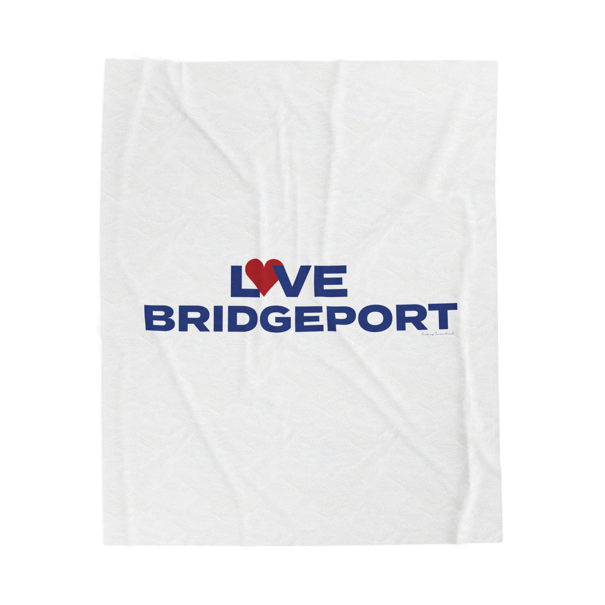 Love Bridgeport Velveteen Plush Blanket