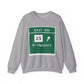 Vintage Merritt Parkway Exit 49S Sign Unisex Heavy Blend™ Crewneck Sweatshirt