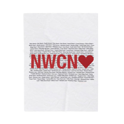 New Canaan Love Velveteen Plush Blanket