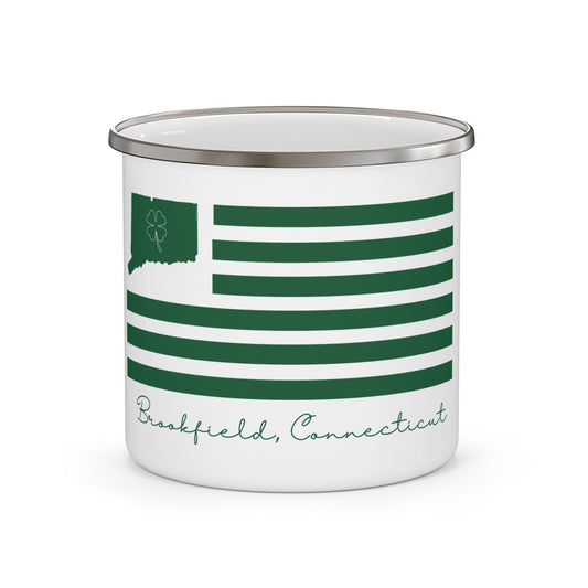 Brookfield Connecticut St. Patrick’s Day Flag Enamel Camping Mug