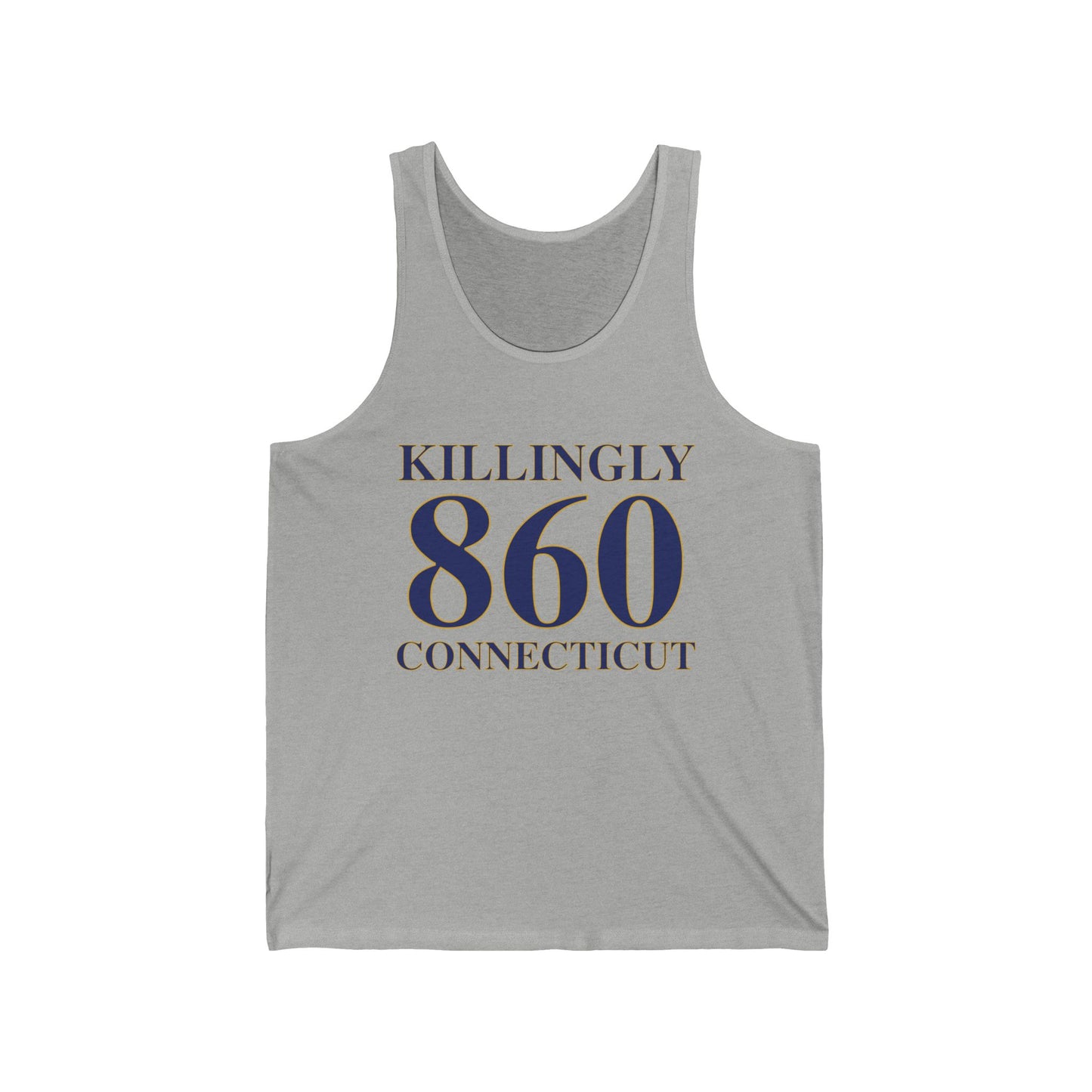 Killingly 860 Connecticut Unisex Jersey Tank Top