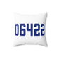 06422 Durham Connecticut Zip Code Spun Polyester Square Pillow