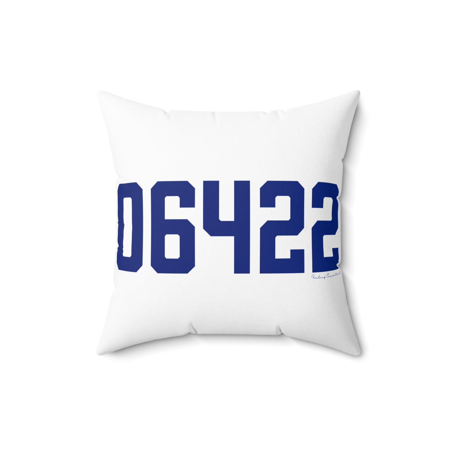 06422 Durham Connecticut Zip Code Spun Polyester Square Pillow