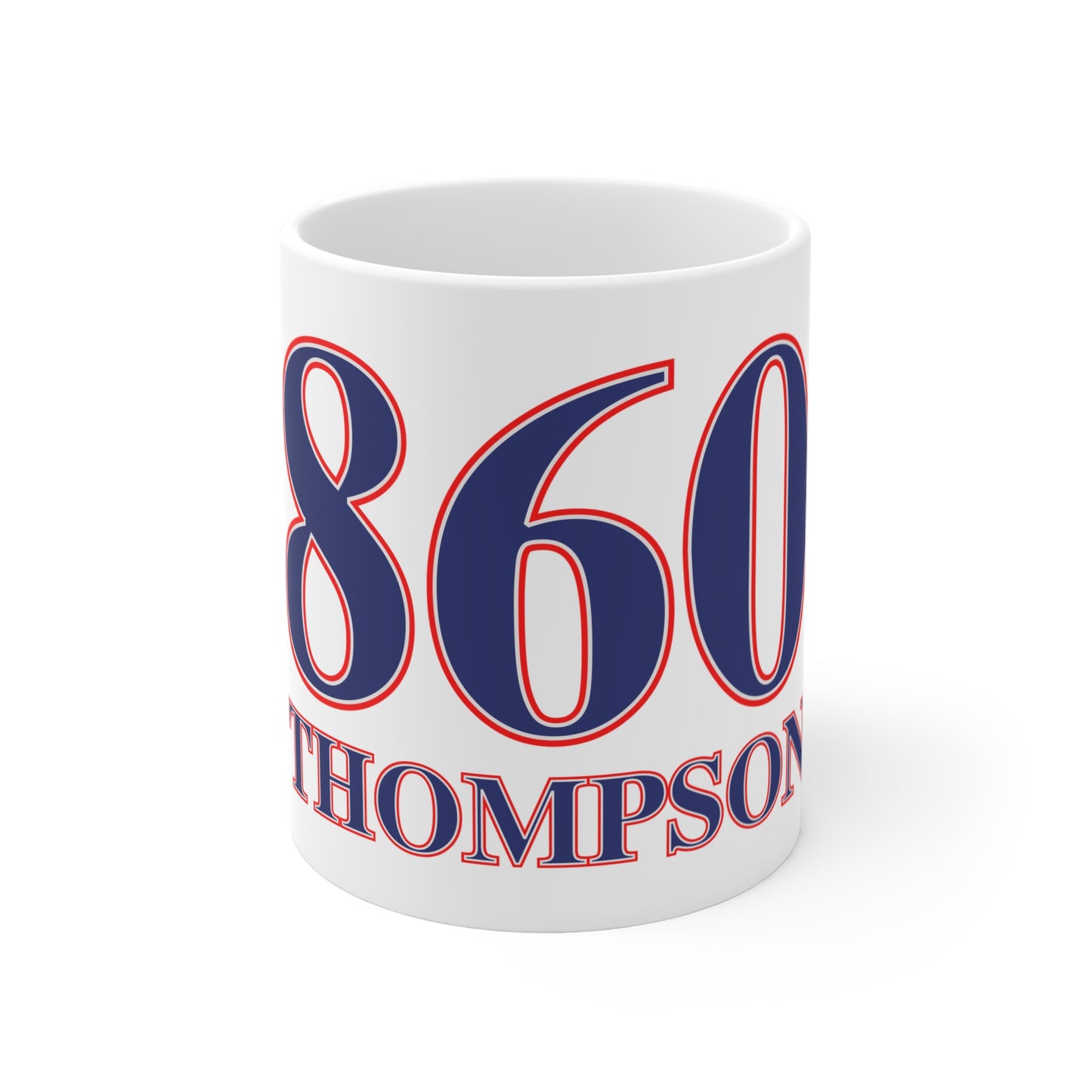 860 Thompson Red, White & Blue Mug 11oz