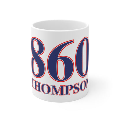 860 Thompson Red, White & Blue Mug 11oz