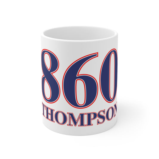 860 Thompson Red, White & Blue Mug 11oz
