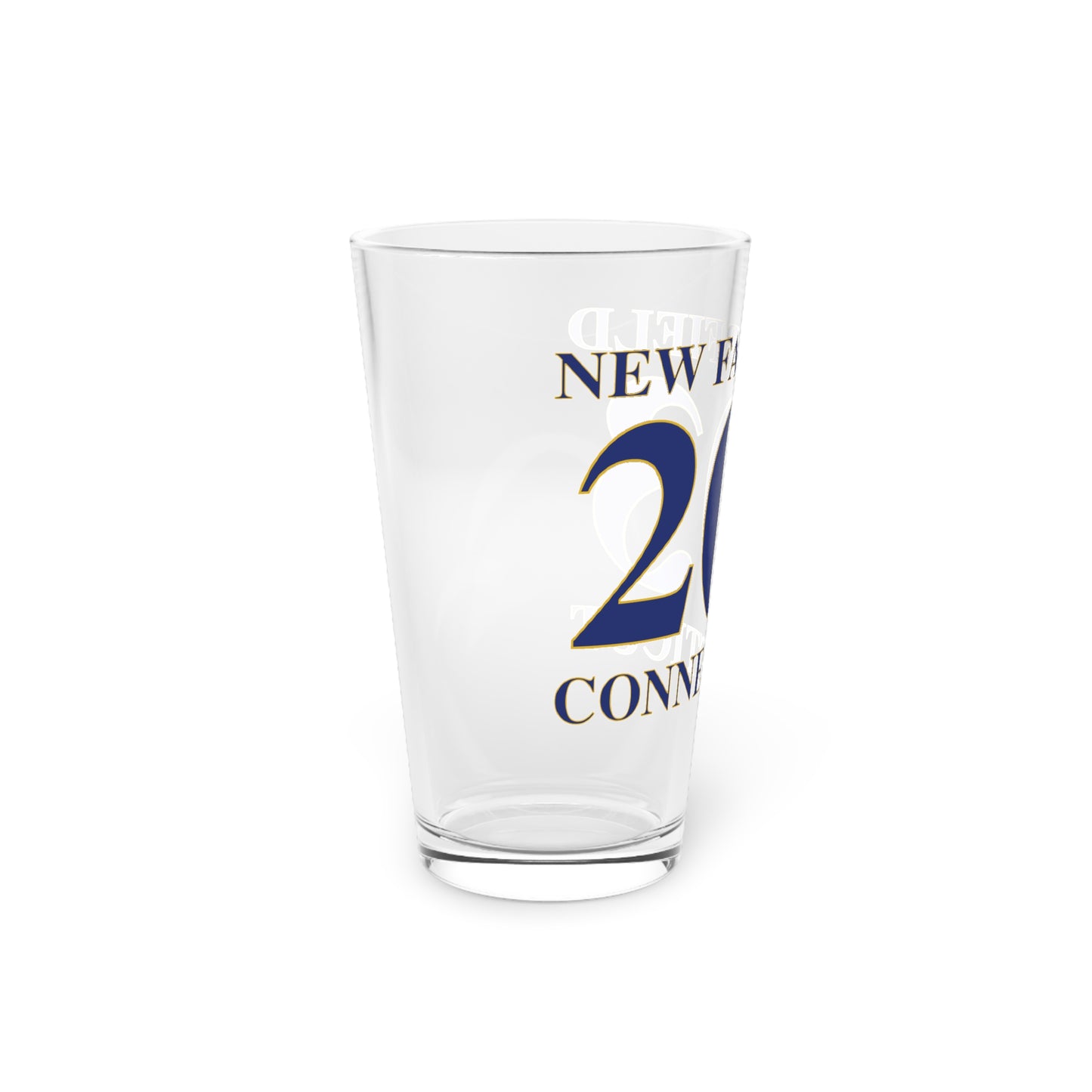 New Fairfield 203 Connecticut  Pint Glass, 16oz