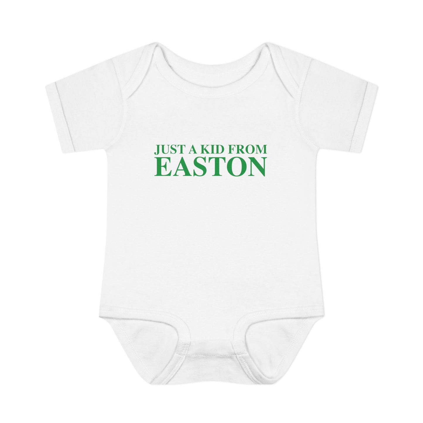 Just a kid from Easton Infant Baby Rib Bodysuit
