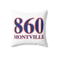 860 Montville Red, White & Blue Spun Polyester Square Pillow