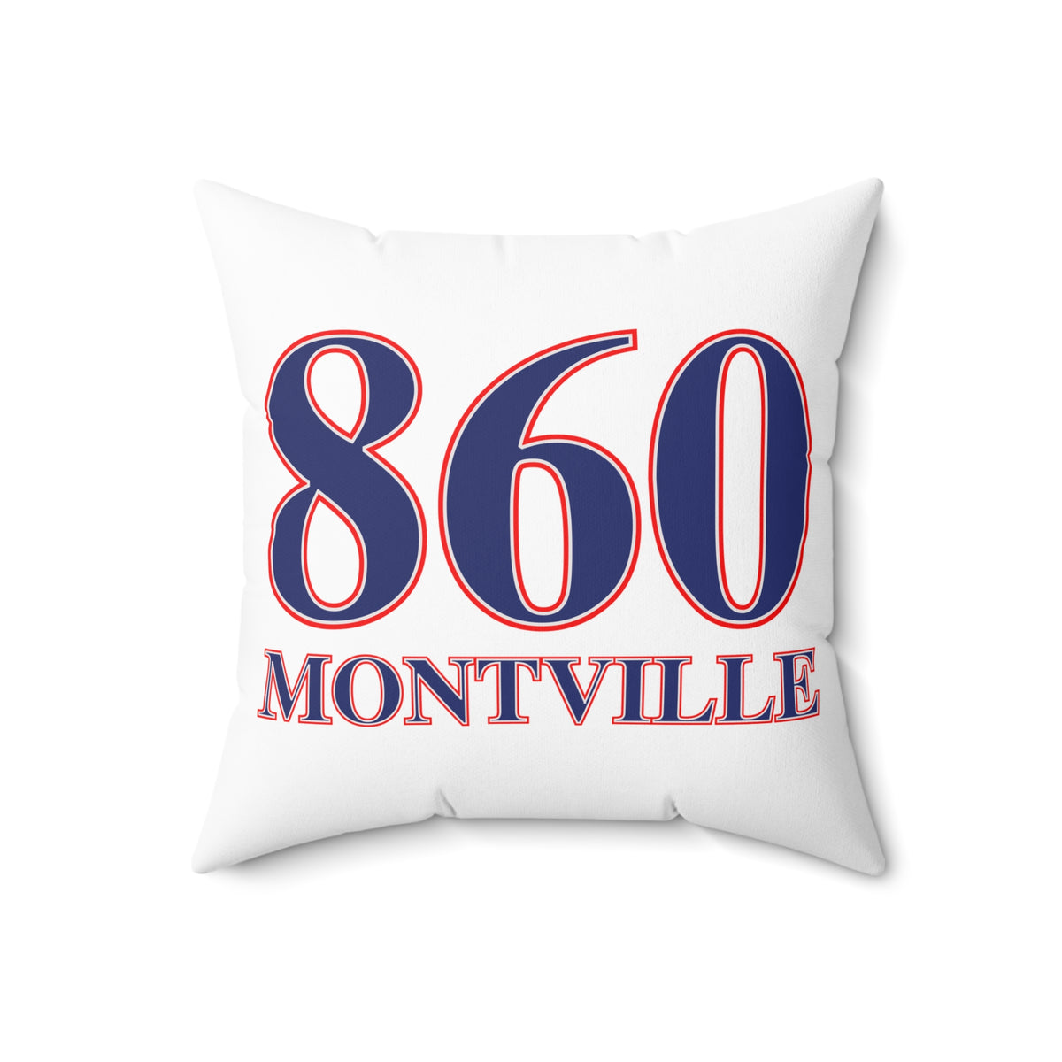 860 Montville Red, White & Blue Spun Polyester Square Pillow