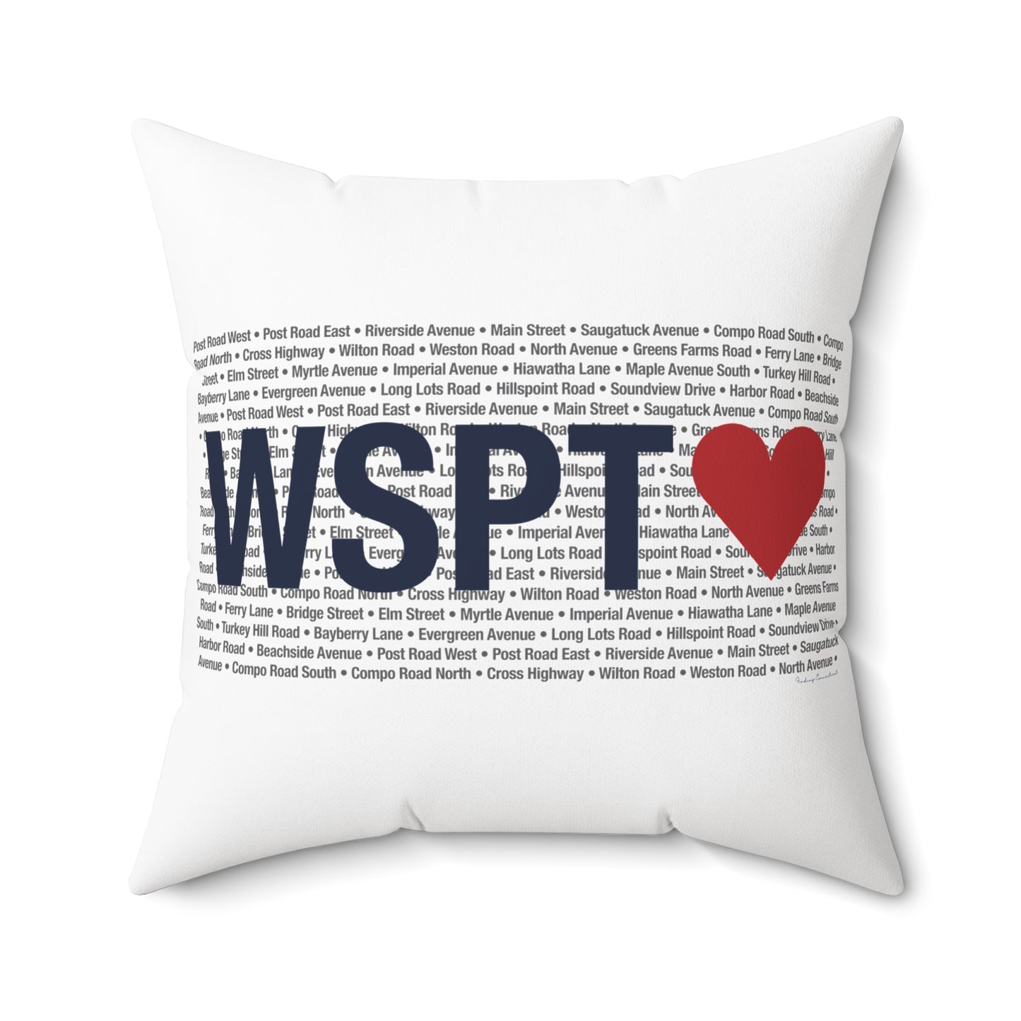Westport Love Spun Polyester Square Pillow