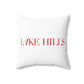 41 Tilt Lake Hills Spun Polyester Square Pillow