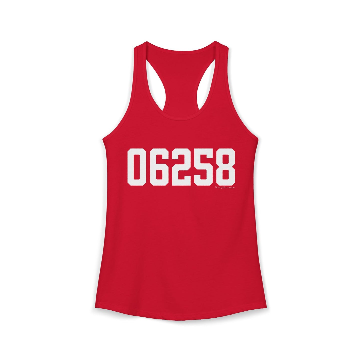 06258 Pomfret CT Zip Code Women's Ideal Racerback Tank Top