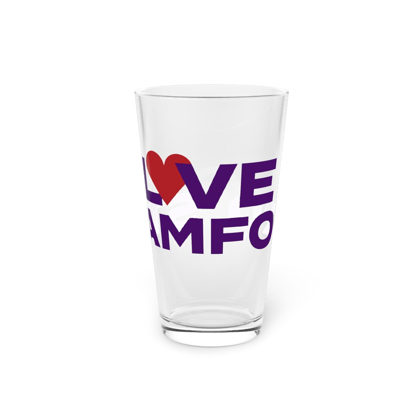Love Stamford Pint Glass, 16oz