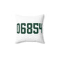 06854 Norwalk Connecticut Zip Code Spun Polyester Square Pillow