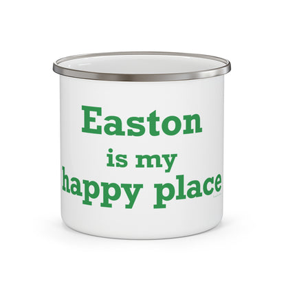 Easton Is My Happy Place Enamel Camping Mug