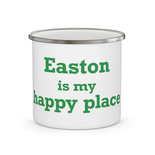 Easton Is My Happy Place Enamel Camping Mug