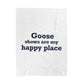 Goose Shows Are My Happy Place  - Blue Velveteen Plush Blanket