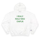 I Really Really Miss Chaplin Champion Hoodie