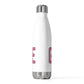 Goose Zip Code Pink & Black 20oz Insulated Bottle