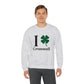 I Clover Cromwell  Unisex Heavy Blend™ Crewneck Sweatshirt (black)