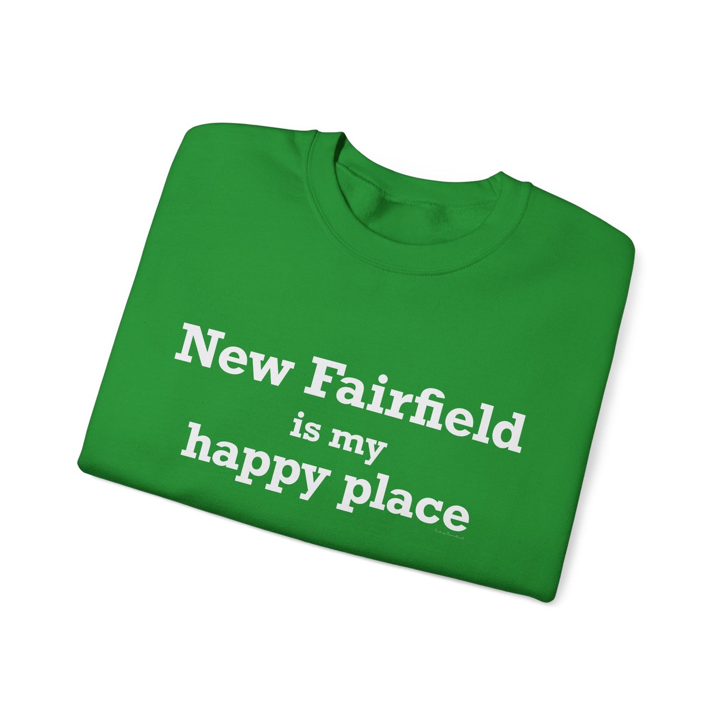 New Fairfield Is My Happy Place Unisex Heavy Blend™ Crewneck Sweatshirt
