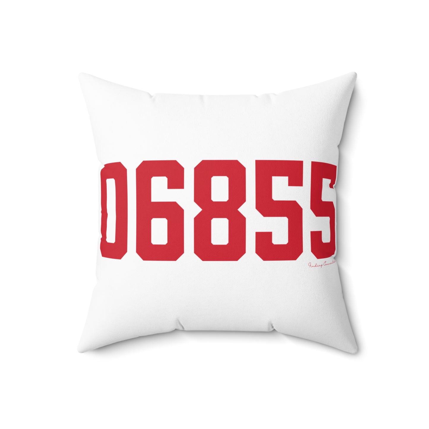06855 Norwalk Connecticut Zip Code Spun Polyester Square Pillow
