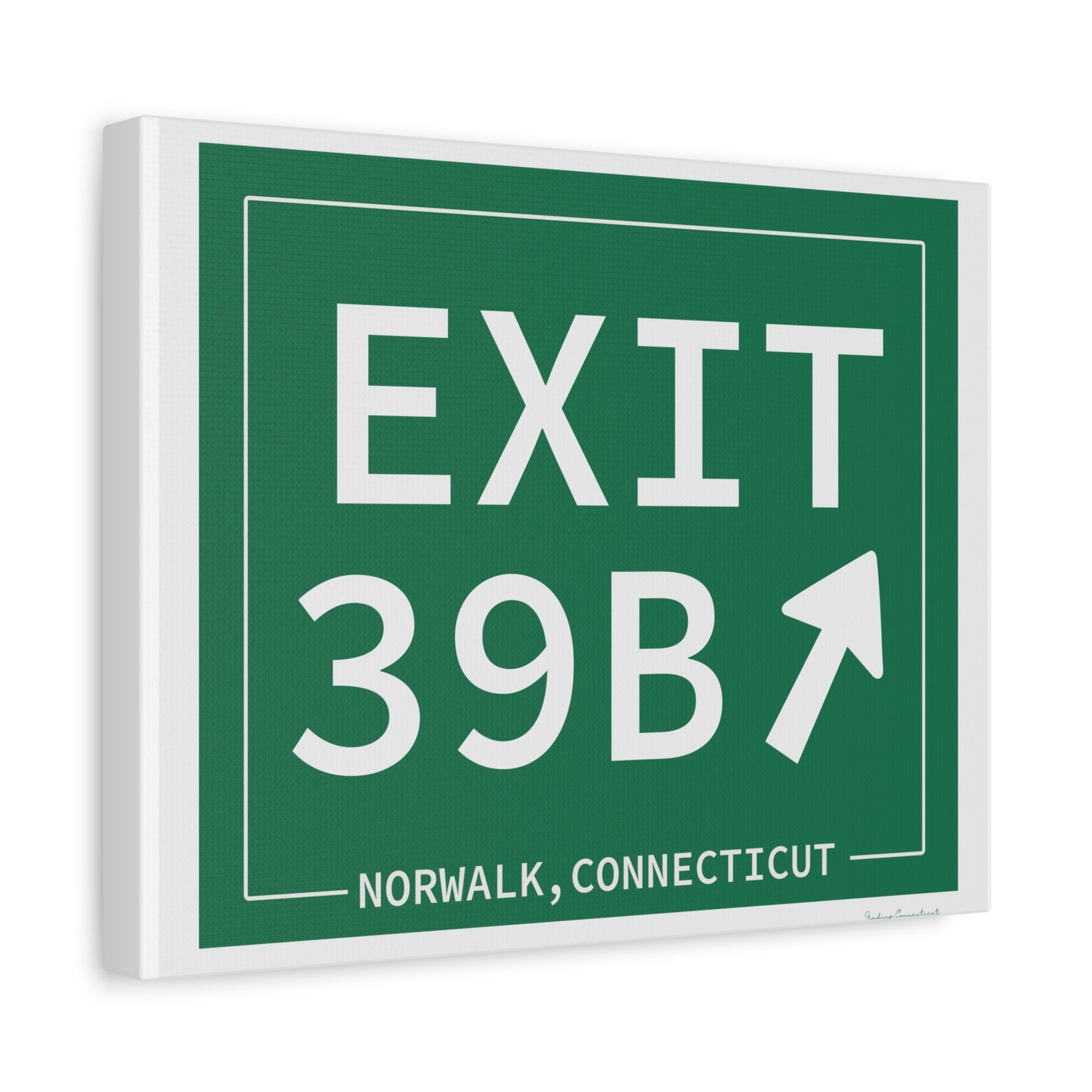 Vintage Exit 39B Merritt Parkway Sign Matte Canvas, Stretched, 1.25"