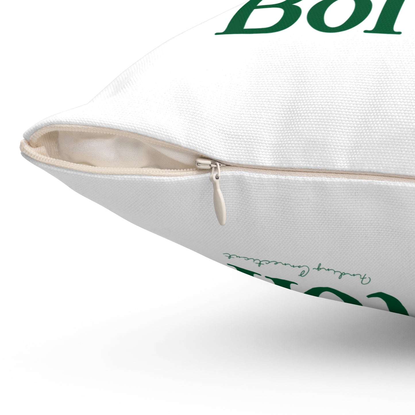 I Clover Bolton Spun Polyester Square Pillow