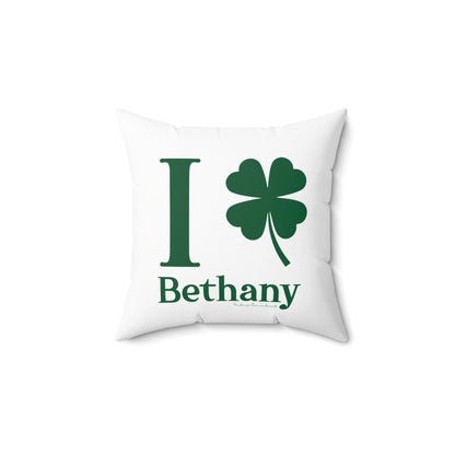 I Clover Bethany Spun Polyester Square Pillow